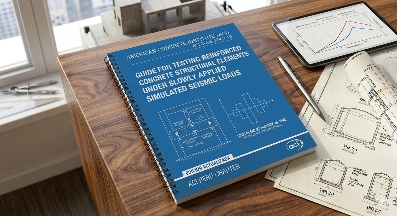 ACI 374.2-13: Guide for Testing Reinforced Concrete Structural Elements Under Slowly Applied Simulated Seismic Loads. (EN)
