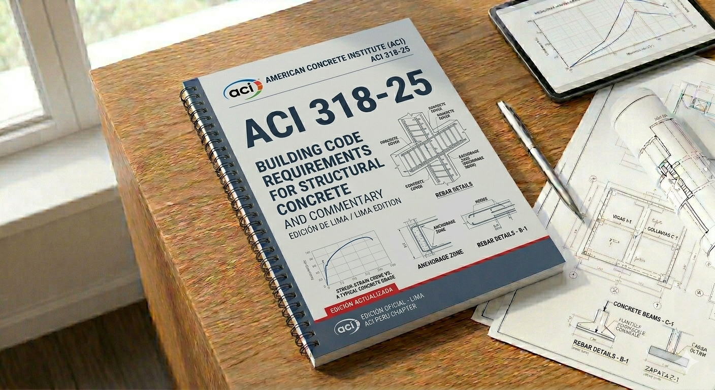 ACI 318-25: Código de construcción para concreto estructural (ES) (IN-LB)